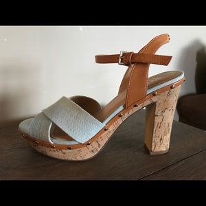Adorable XOXO denim heel.